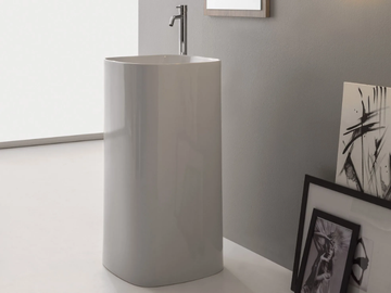 MOON - Freestanding ceramic washbasin by Scarabeo Ceramiche - view 2